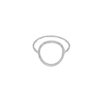 BAGUE GRAPHIQUE OR BLANC