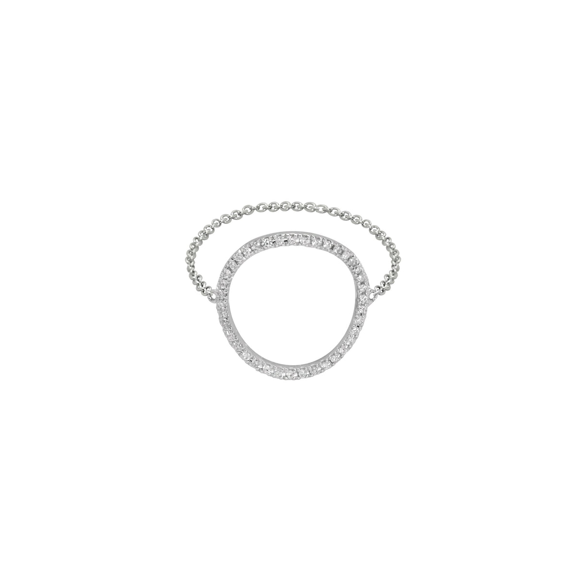 BAGUE GRAPHIQUE OR BLANC