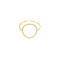BAGUE GRAPHIQUE OR JAUNE