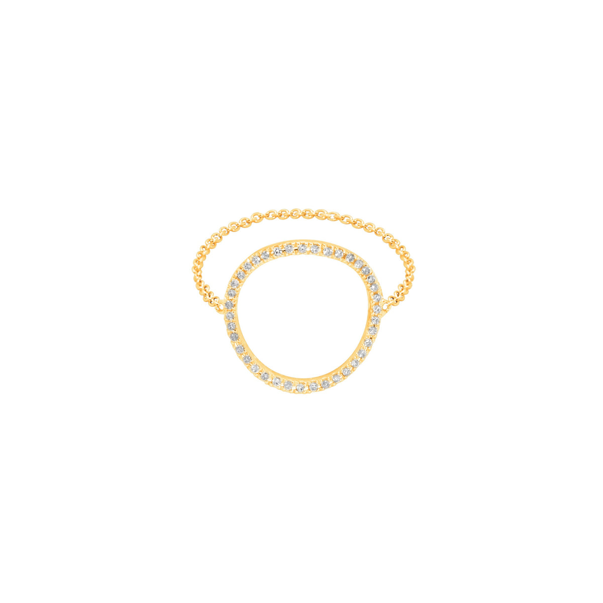 PrixTroca:410€_VentesTroca:0_QtyTroca:1_ST:0%_Bague Graphique en Or jaune 18K sertie de diamants - Jaune