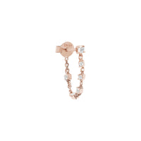 MONO BOUCLE D OREILLE GLAM ROCK OR ROSE