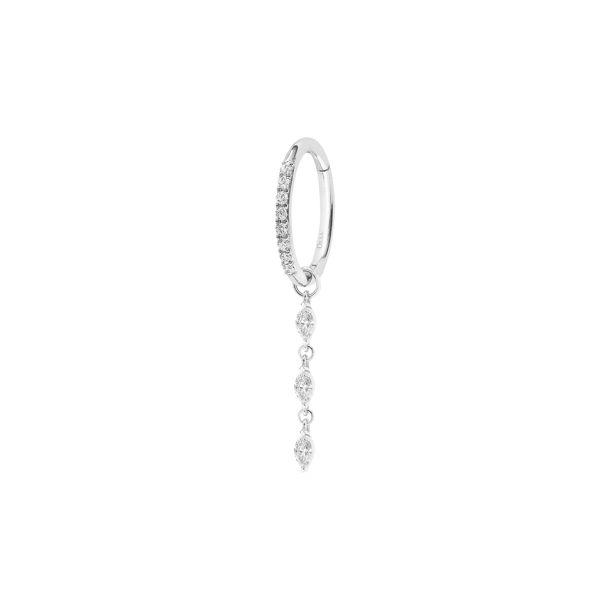 Gypsy Piercing in 18K White Gold set with diamonds - White