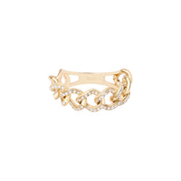 PrixTroca:945€_VentesTroca:0_QtyTroca:1_ST:0%_Bague Gypsy en Or jaune 18K sertie de diamants - Jaune
