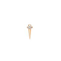PrixTroca:140€_VentesTroca:0_QtyTroca:1_ST:0%_Piercing Mix & Match en Or rose 18K serti de diamants - Rose