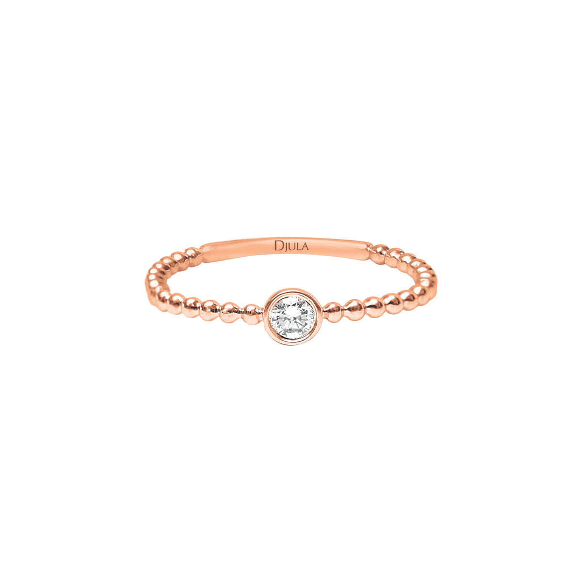 BAGUE  OR ROSE