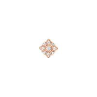 Piercing en Or rose 18K serti de diamants - Rose