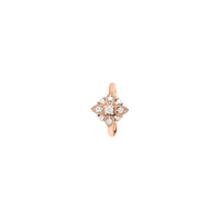 PrixTroca:350€_VentesTroca:1_QtyTroca:1_ST:100%_Piercing Art Deco en Or rose 18K serti de diamants - Rose