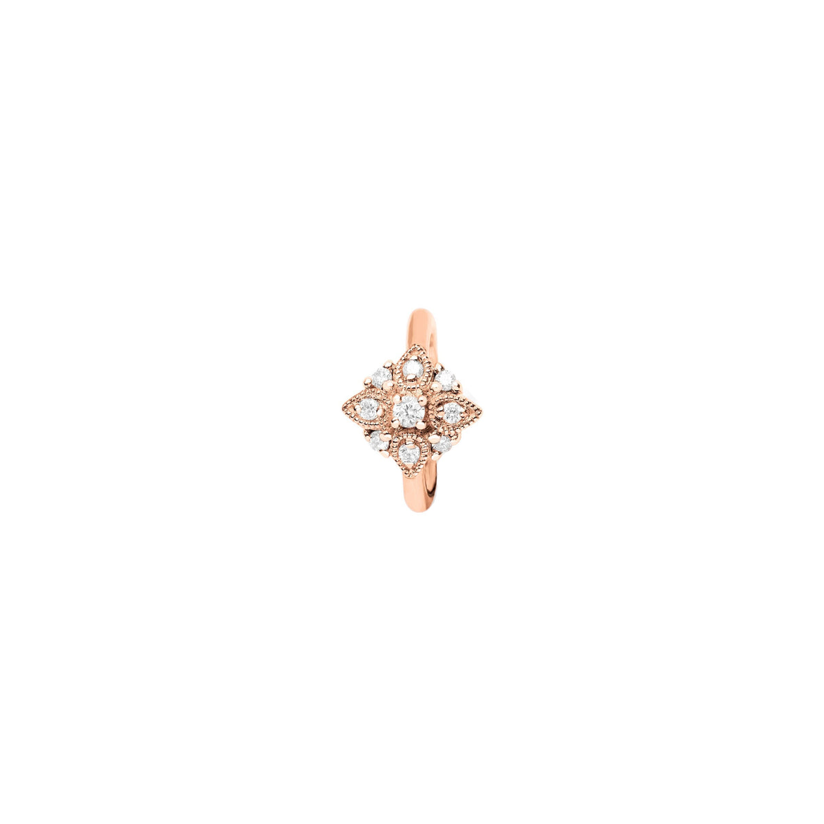 PrixTroca:350€_VentesTroca:1_QtyTroca:1_ST:100%_Piercing Art Deco en Or rose 18K serti de diamants - Rose