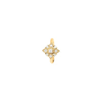 PrixTroca:350€_VentesTroca:0_QtyTroca:1_ST:0%_Piercing Art Deco en Or jaune 18K serti de diamants - Jaune