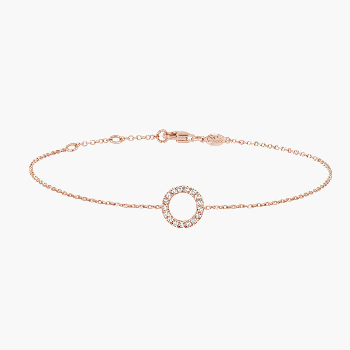 BRACELET MAGIC TOUCH OR ROSE MOTIF CERCLE