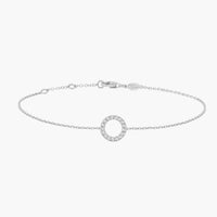 BRACELET MAGIC TOUCH OR BLANC MOTIF CERCLE