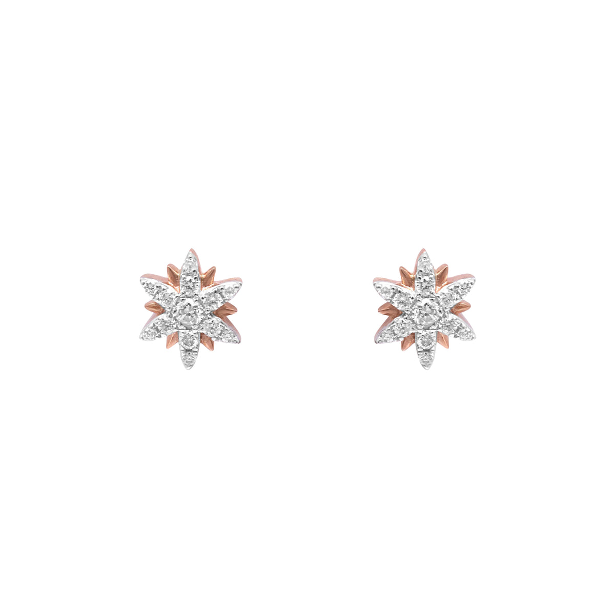 PrixTroca:390€_VentesTroca:0_QtyTroca:1_ST:0%_Puces d'oreilles Magic Touch en Or rose 18K sertie de diamants - Rose