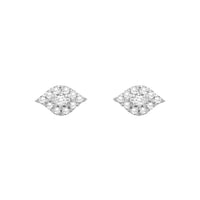 PrixTroca:320€_VentesTroca:1_QtyTroca:1_ST:100%_Puces d'oreilles Magic Touch en Or blanc 18K sertie de diamants - Blanc