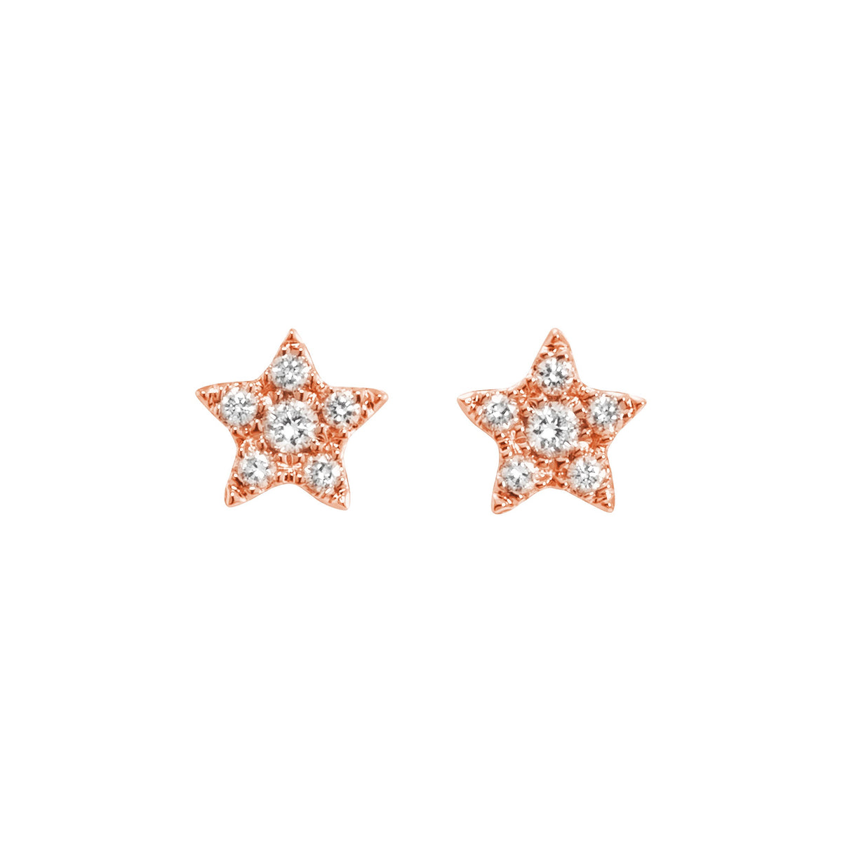 PrixTroca:320€_VentesTroca:0_QtyTroca:1_ST:0%_Puces d'oreilles Magic Touch en Or rose 18K sertie de diamants - Rose