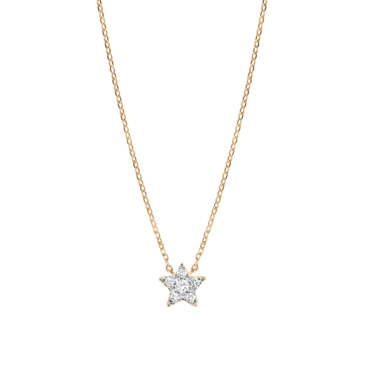 COLLIER MAGIC TOUCH OR JAUNE MOTIF ETOILE