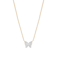 COLLIER MAGIC TOUCH OR JAUNE MOTIF PAPILLON