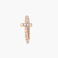 PIERCING MAGIC TOUCH OR ROSE MOTIF CROIX