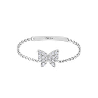 BAGUE MAGIC TOUCH OR BLANC MOTIF PAPILLON