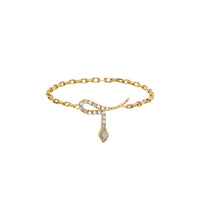 BAGUE MAGIC TOUCH OR JAUNE MOTIF SERPENT