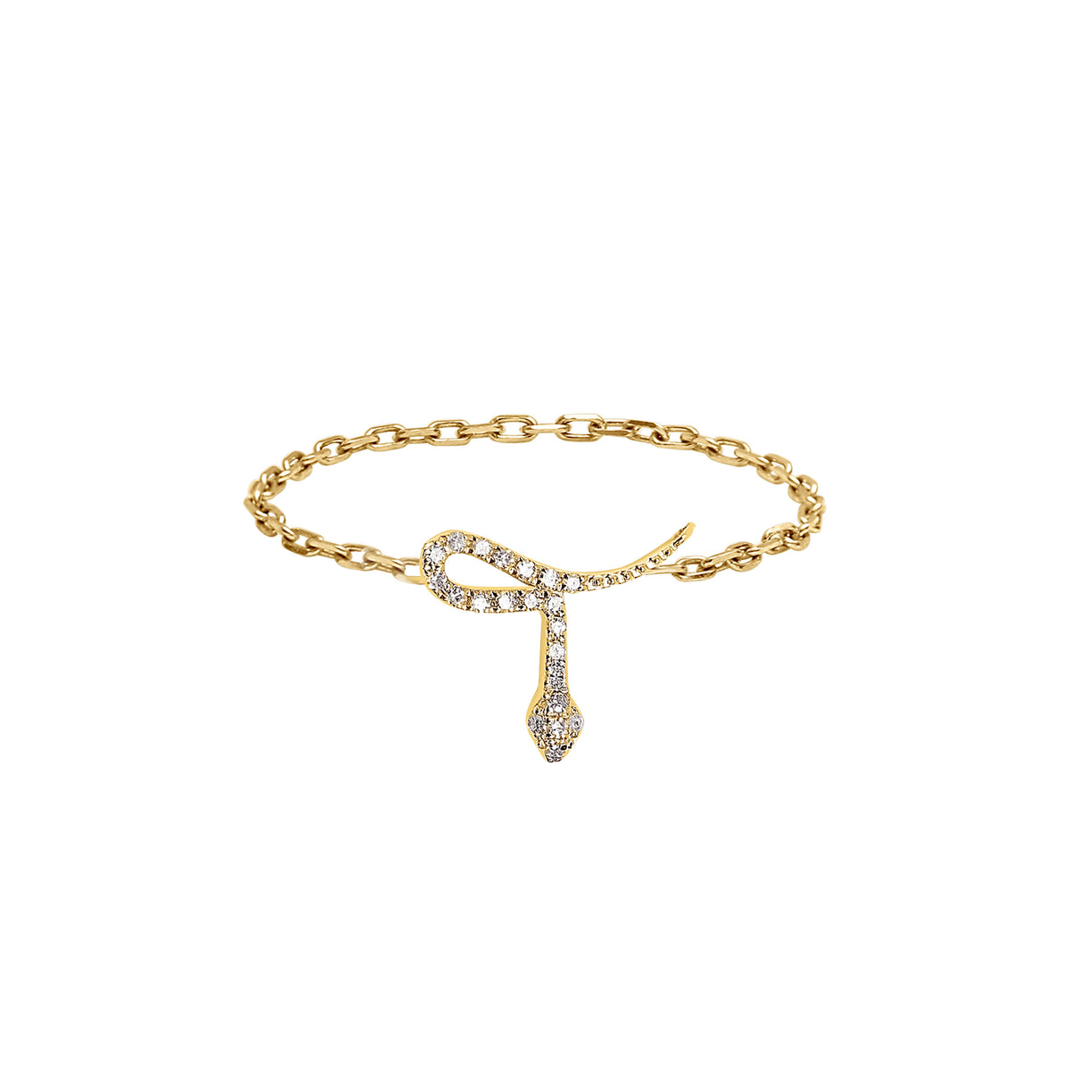 BAGUE MAGIC TOUCH OR JAUNE MOTIF SERPENT