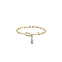 PrixTroca:160€_VentesTroca:0_QtyTroca:1_ST:0%_Bague Magic Touch en Or jaune 18K sertie de diamants - Jaune