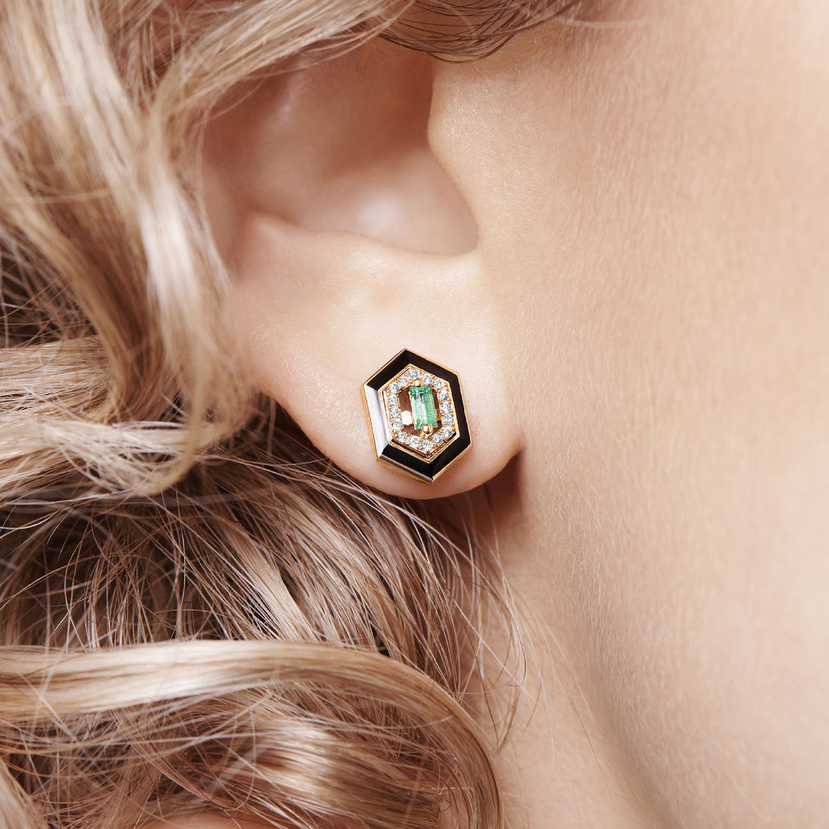 BOUCLES D OREILLES PRECIEUSE OR ROSE