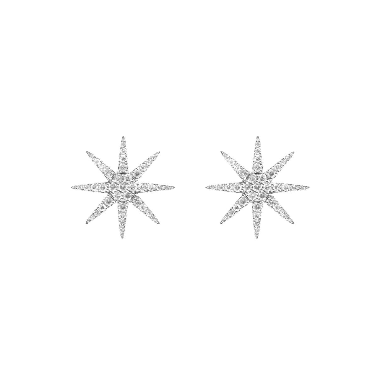 BOUCLES D OREILLES SOLEIL OR BLANC