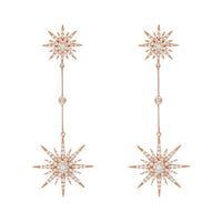 BOUCLES D OREILLES SOLEIL OR ROSE