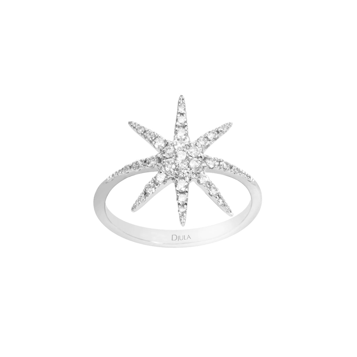 BAGUE SOLEIL OR BLANC