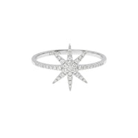 PrixTroca:420€_VentesTroca:0_QtyTroca:1_ST:0%_Bague Soleil en Or blanc 18K sertie de diamants - Blanc