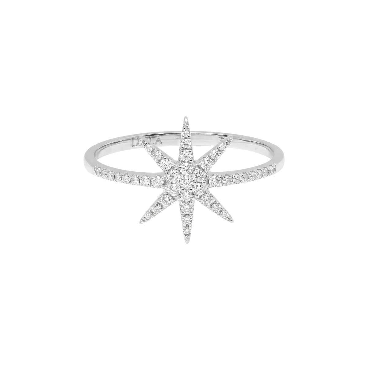 PrixTroca:420€_VentesTroca:0_QtyTroca:1_ST:0%_Bague Soleil en Or blanc 18K sertie de diamants - Blanc