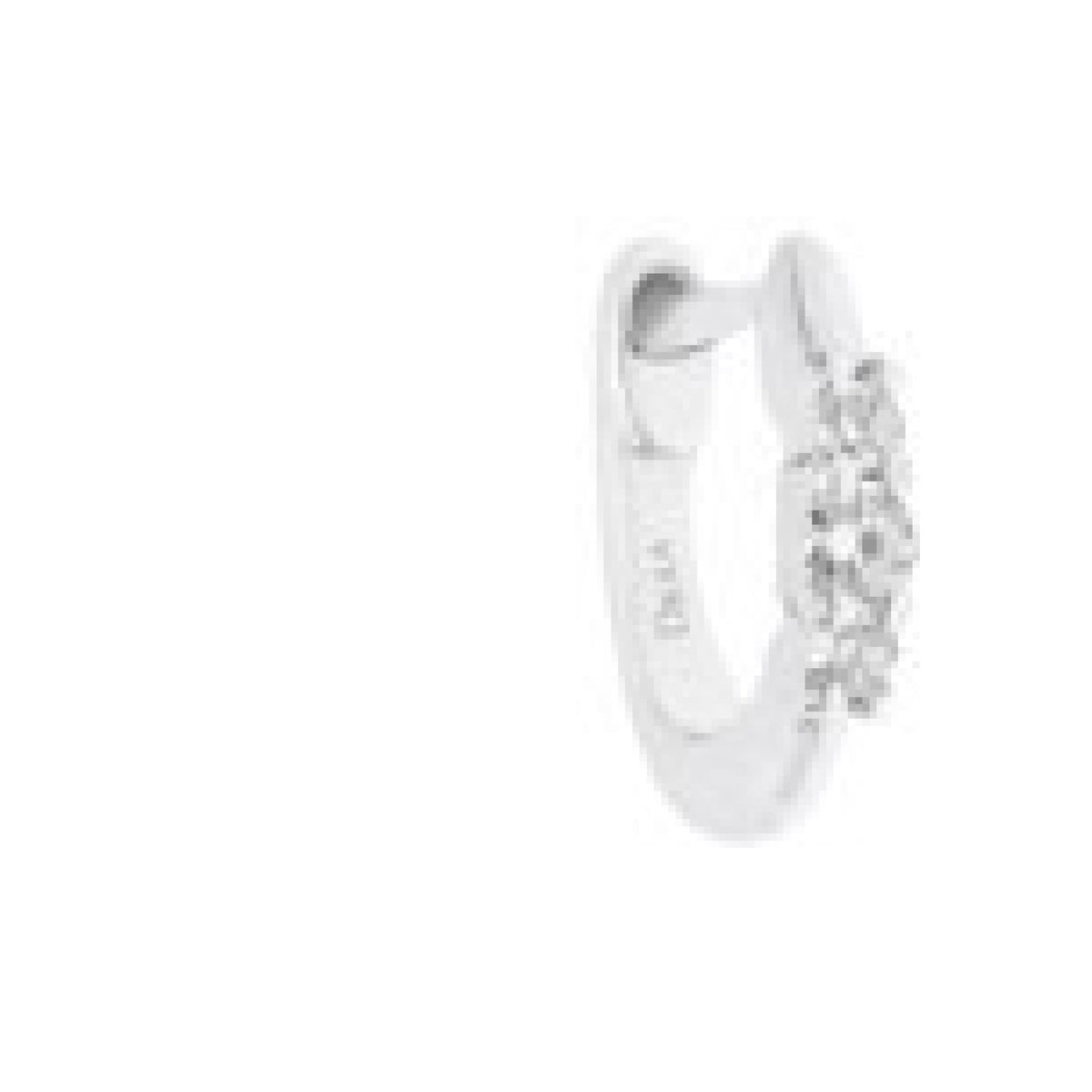 MONO BOUCLE D OREILLE UNION OR BLANC