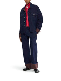 Veste en denim - Blue & Red