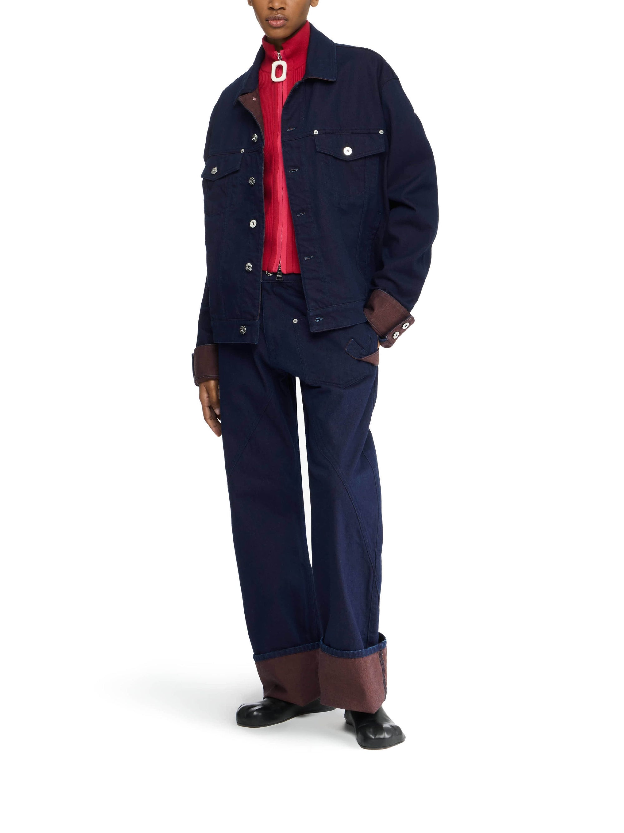 Veste en denim - Blue & Red