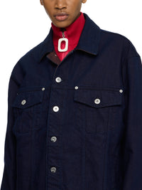 Veste À Poignets Rouleés - Blue/Red