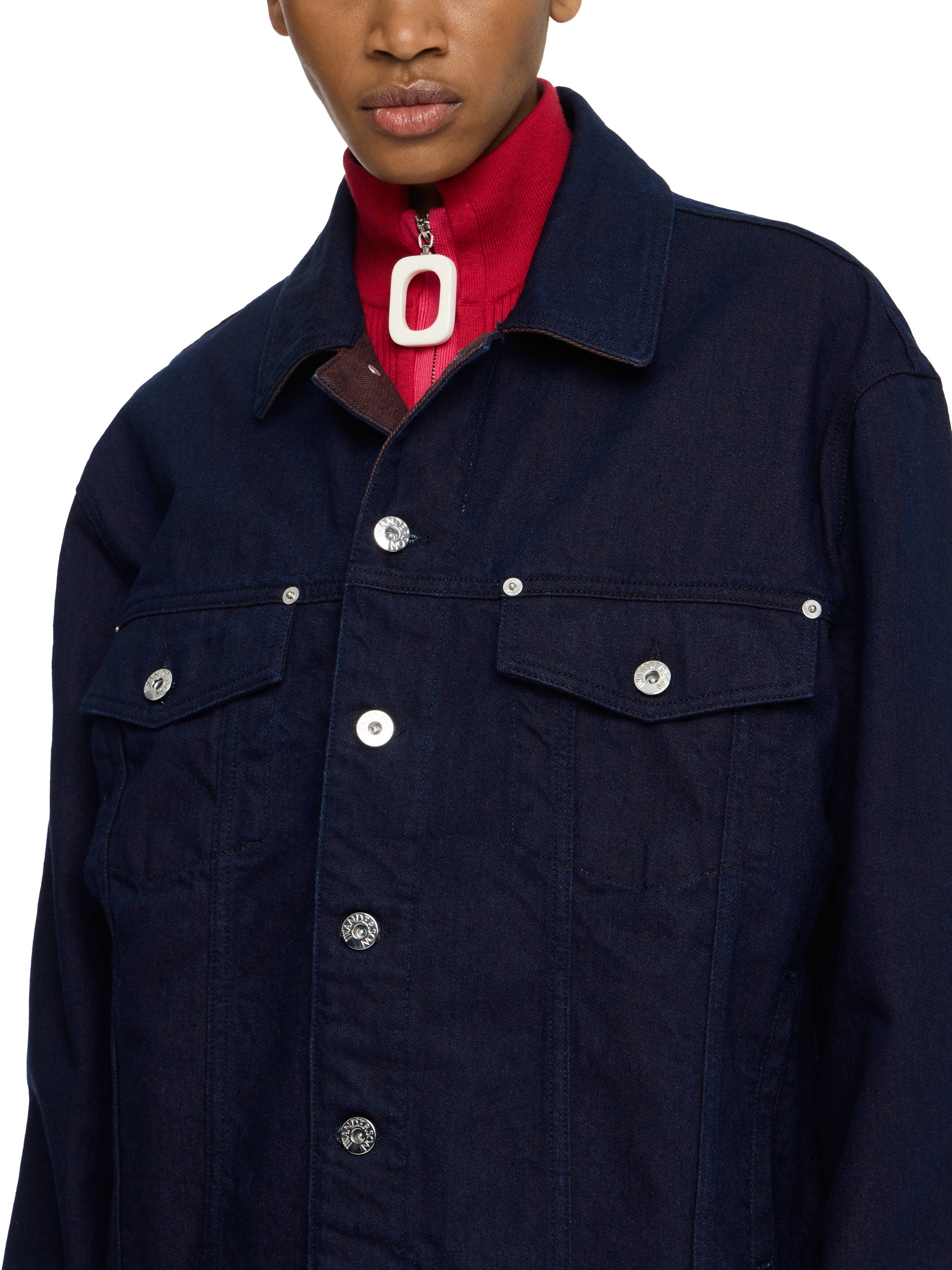 Veste À Poignets Rouleés - Blue/Red