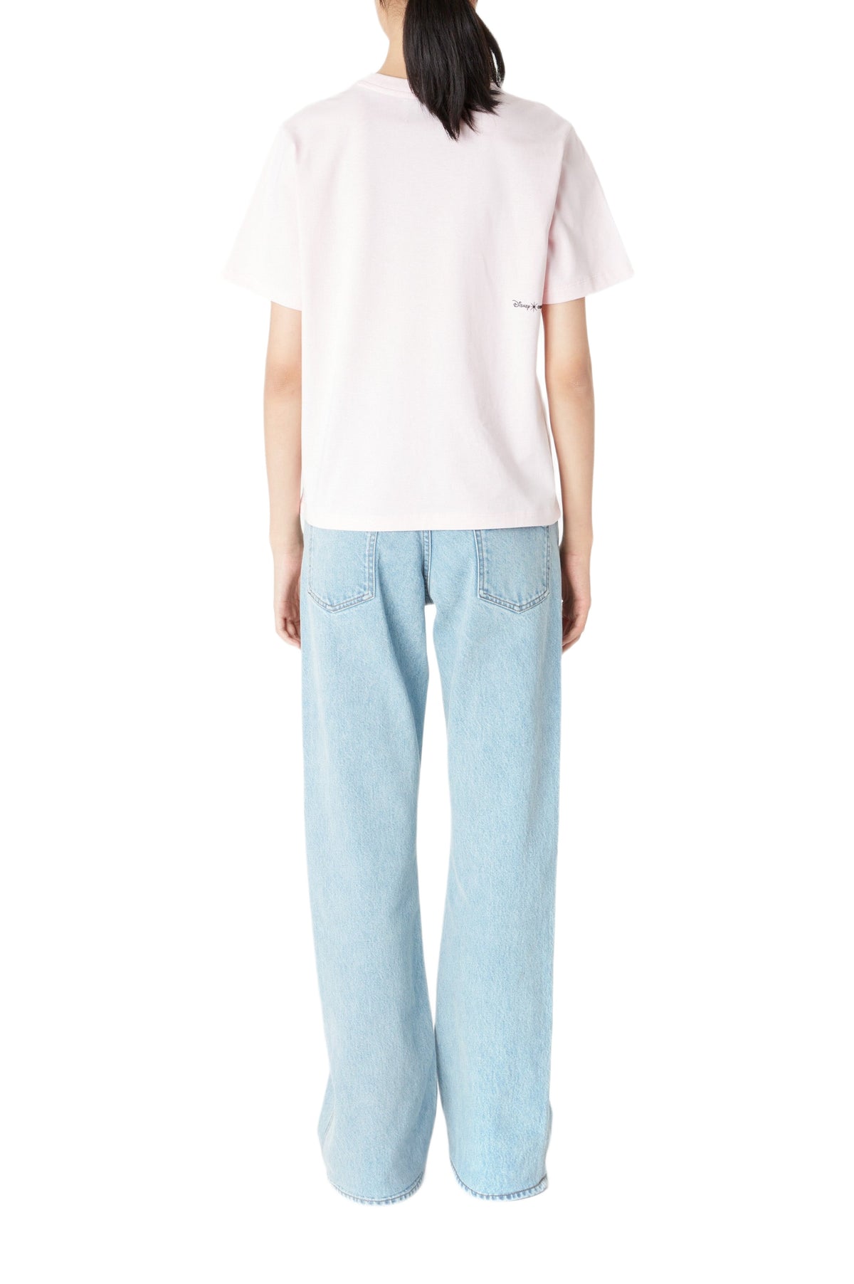 T-shirt boxy Disney x Coperni Rose - Pink
