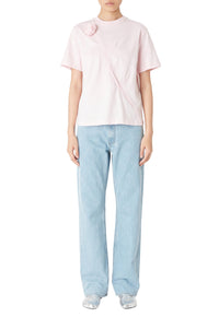 T-shirt boxy Disney x Coperni Rose - Pink