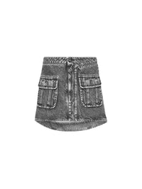Jupe courte en denim - Grey