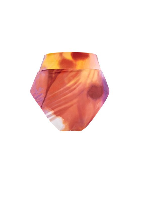 Kuwa printed high waist bikini bottoms - Dandi Print