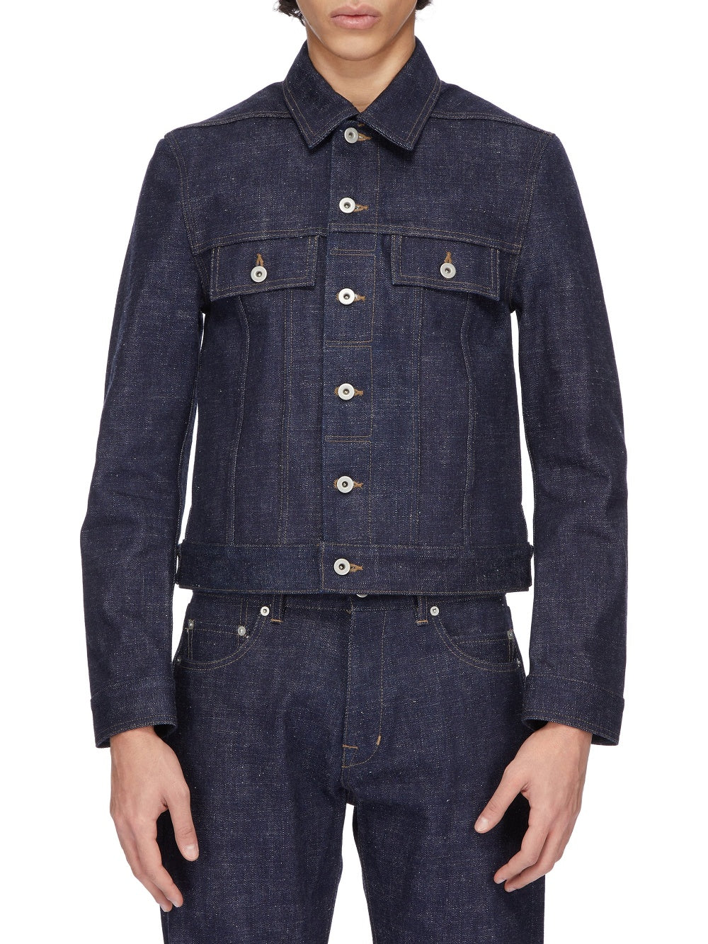 Veste Trucker en denim - Indigo