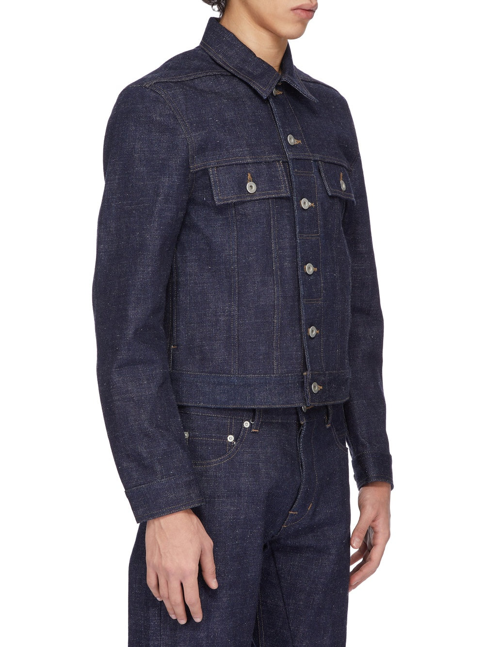 Veste Trucker en denim - Indigo