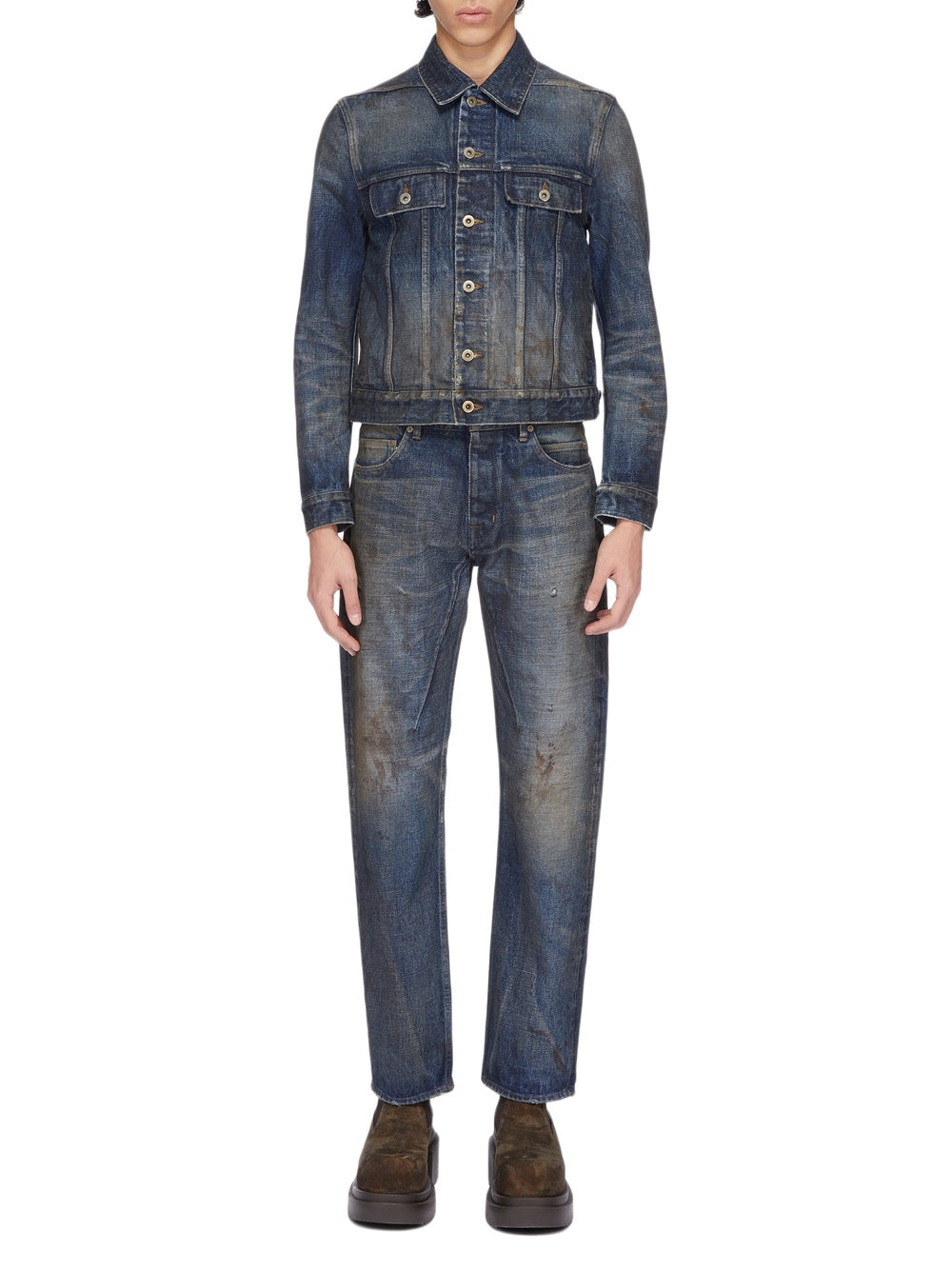 Denim Trucker Jacket - Vintage Indigo