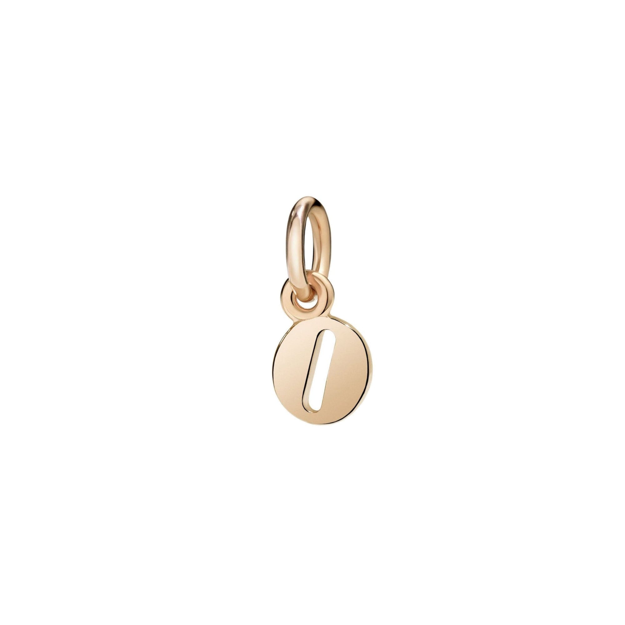 Charm Lettre O en or rose 9K - Or Rose