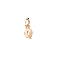Charm Lettre Q en or rose 9K - Or Rose