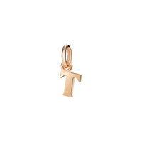 Charm Lettre T en or rose 9K - Or Rose