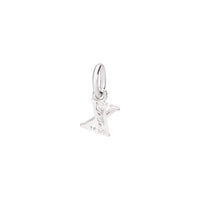 Charm Lettre X en or blanc 18K et diamants - Or Blanc