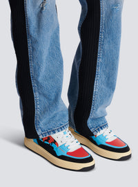 Baskets b-court flip en cuir de veau imprimé prince gyasi - Multicolore