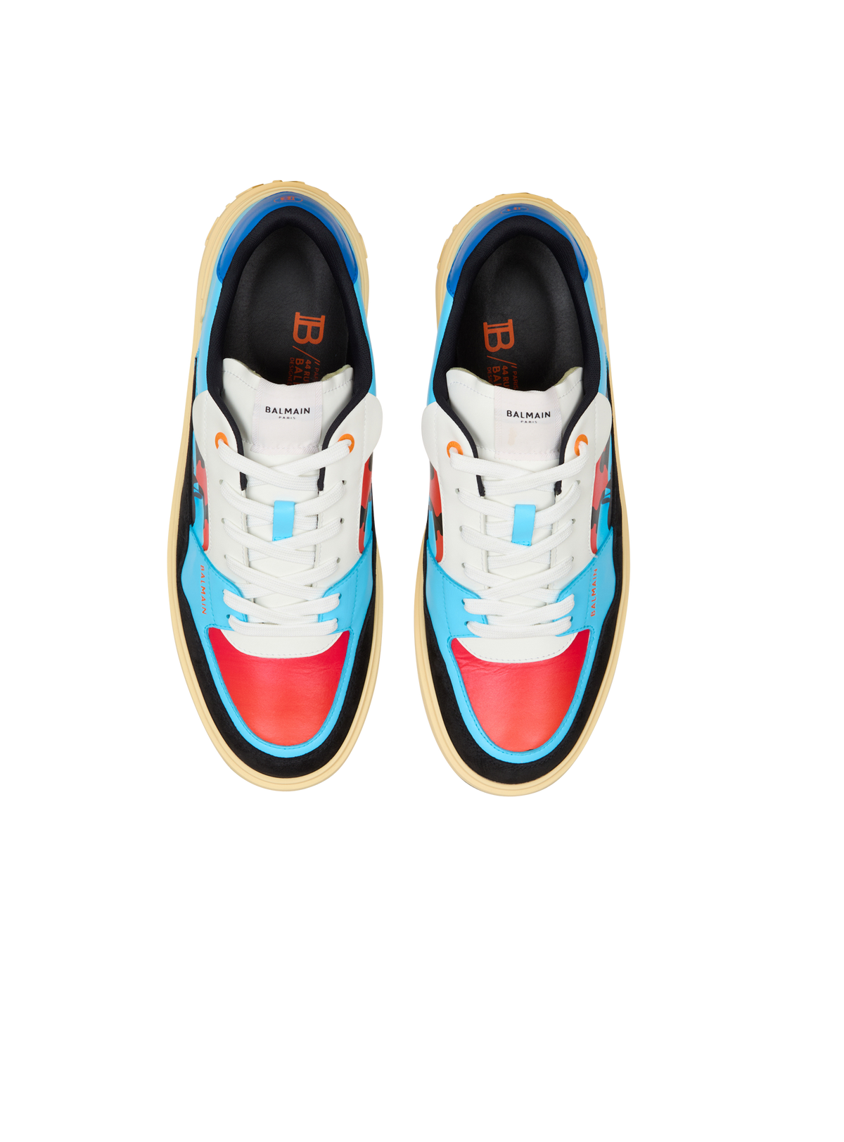 Baskets b-court flip en cuir de veau imprimé prince gyasi - Multicolore