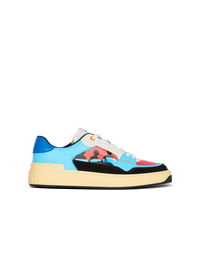 Baskets b-court flip en cuir de veau imprimé prince gyasi - Multicolore
